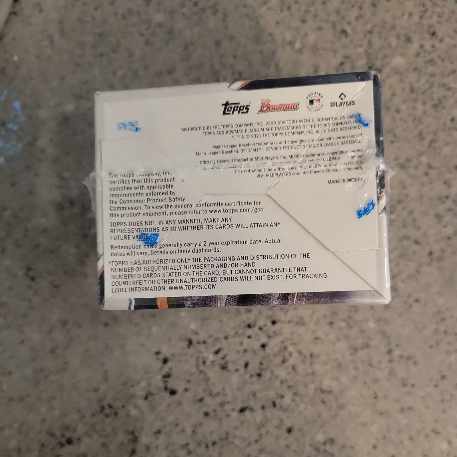 2021 BOWMAN PLATINUM BLASTER BOX FACTORY BOX