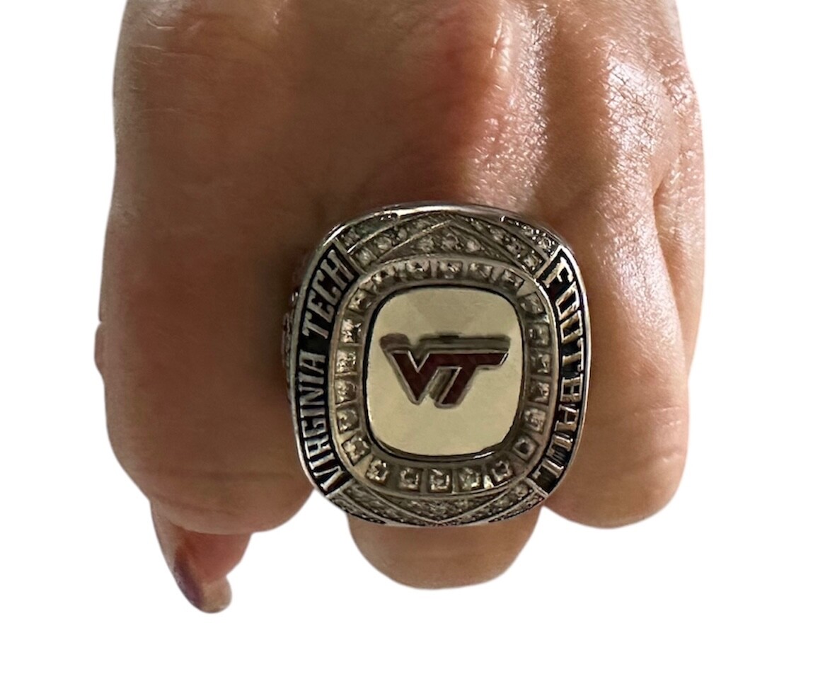 Massive Player 🏈 2019 Virginia Tech Hokies Belk Bowl Championship Ring‼️