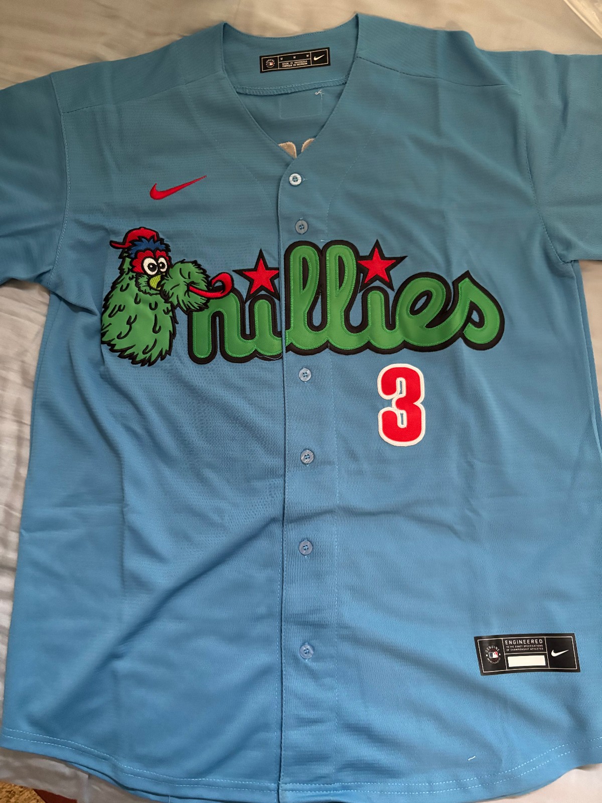 Men’s Philadelphia Phillies Phanatic Bryce Harper Stitched Jersey New!