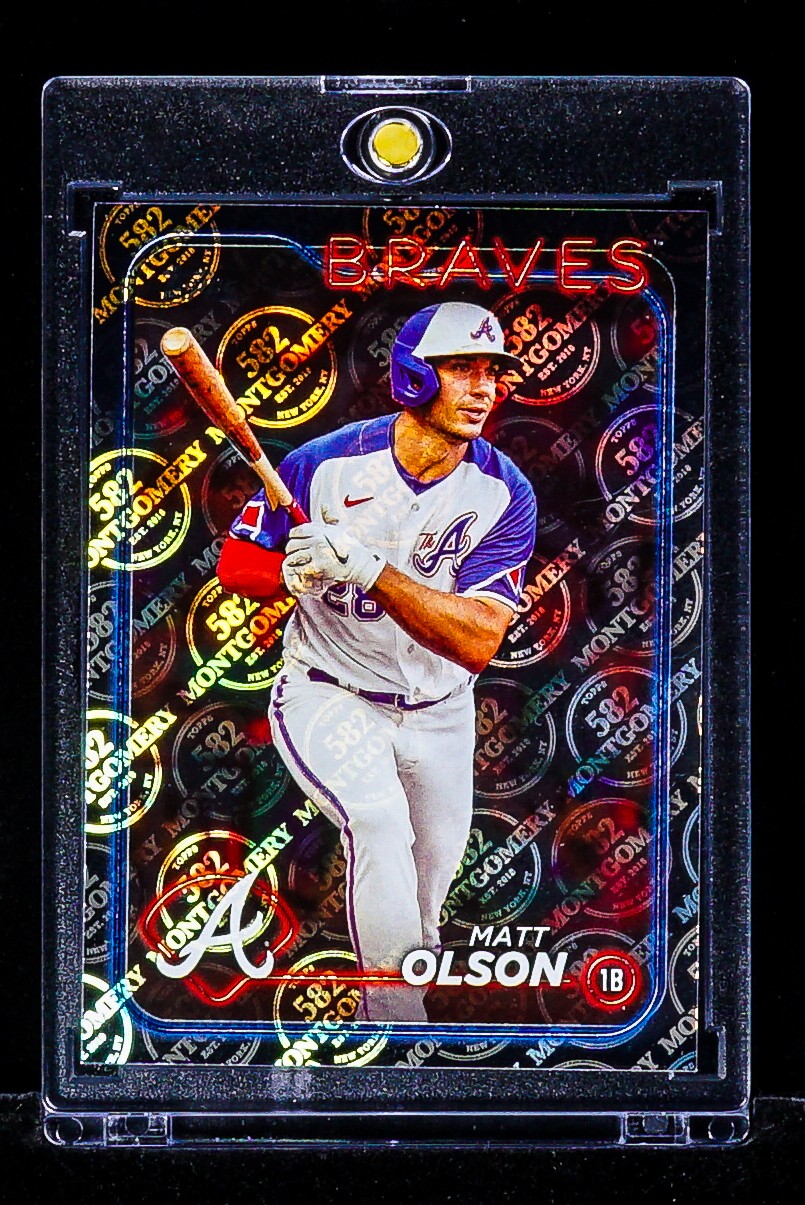 Matt Olson RARE 502 MONTGOMERY FOIL INVESTMENT CARD Atlanta Braves SP