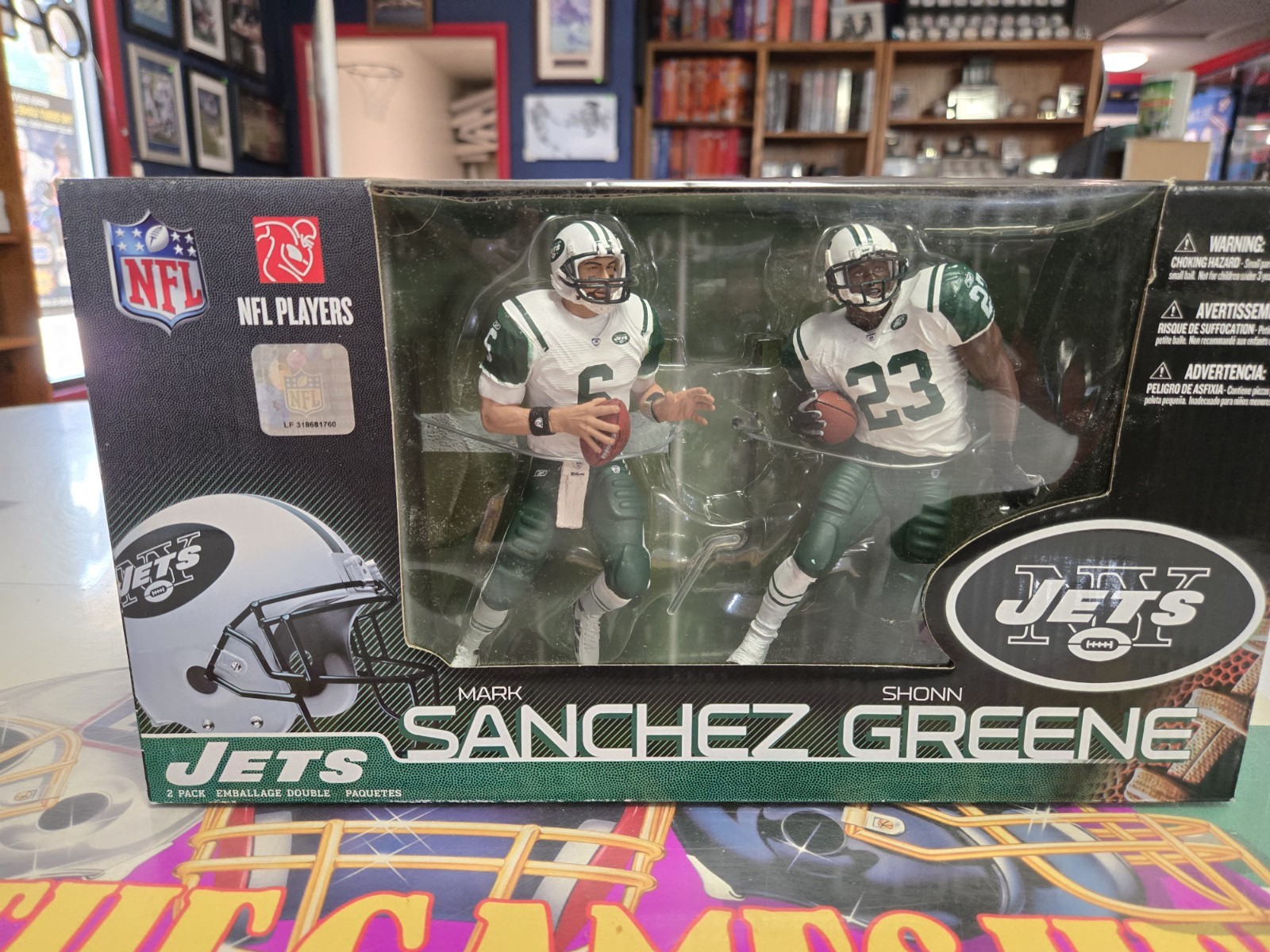 New York Jets 6 inch Action Figure 2-Pack – Mark Sanchez and Shonn Greene