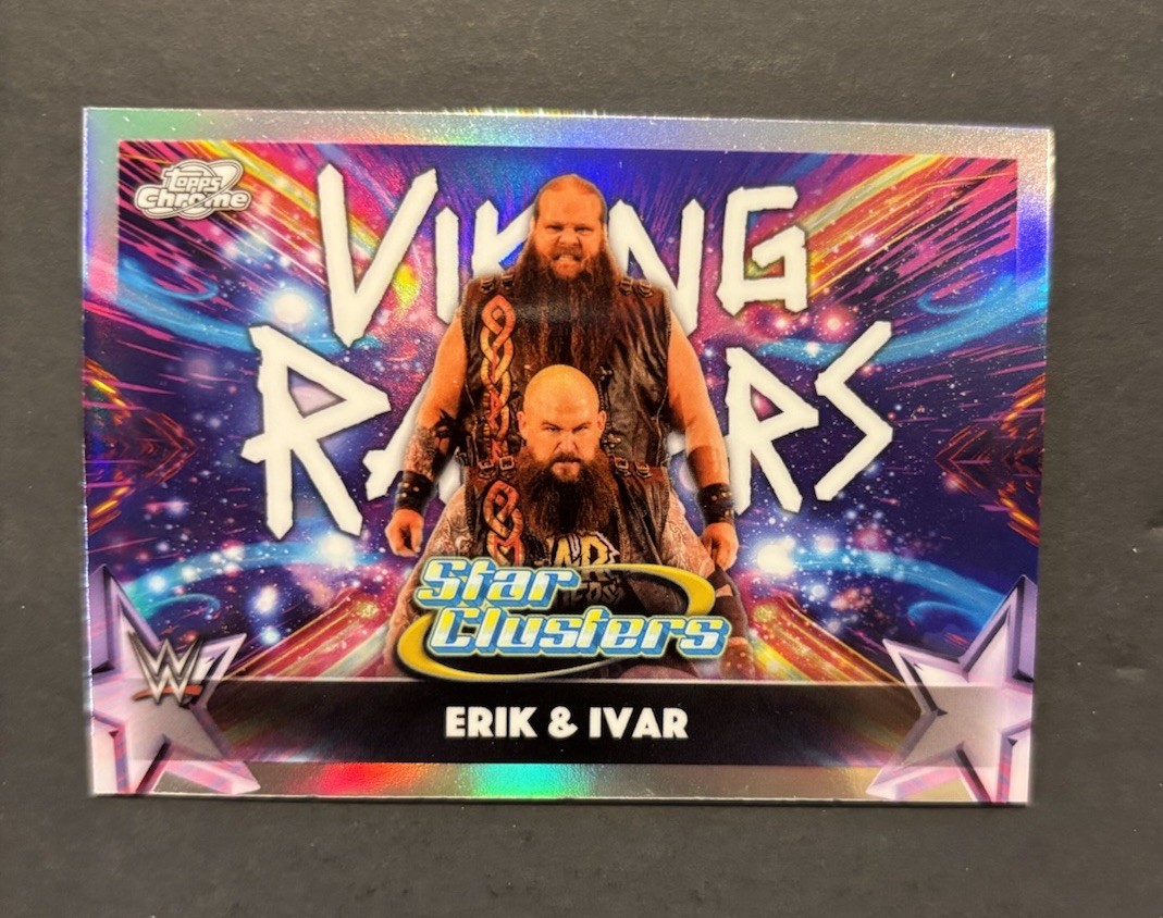 2026 Topps Chrome Cosmic WWE Erik / Ivar Star Clusters #SC-14 Free Shipping