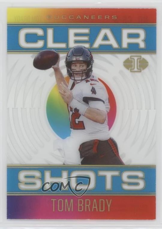 2021 Panini Illusions Clear Shots Light Blue 162/299 Tom Brady #CS-3 1u6