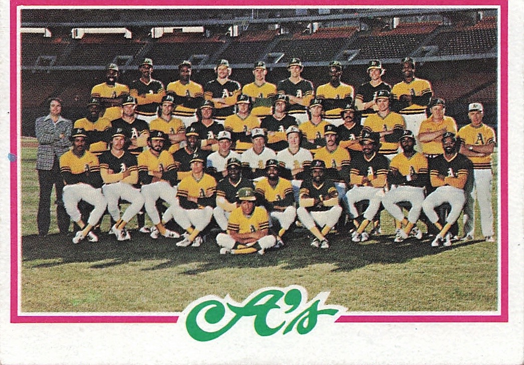1978 Topps #577 Oakland Athletics Team (MARKED)
