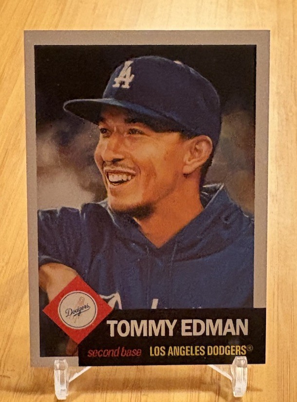 2025 Topps MLB Living Set #844 TOMMY EDMAN Los Angeles Dodgers Baseball Card