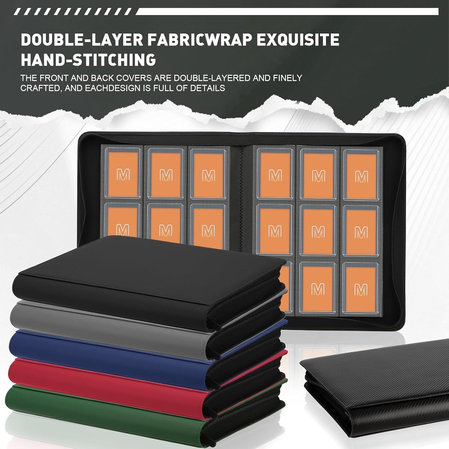 Toploader Binder Holds 288 Toploaders 9 Pocket Top Loader Binders for 3 x 4”