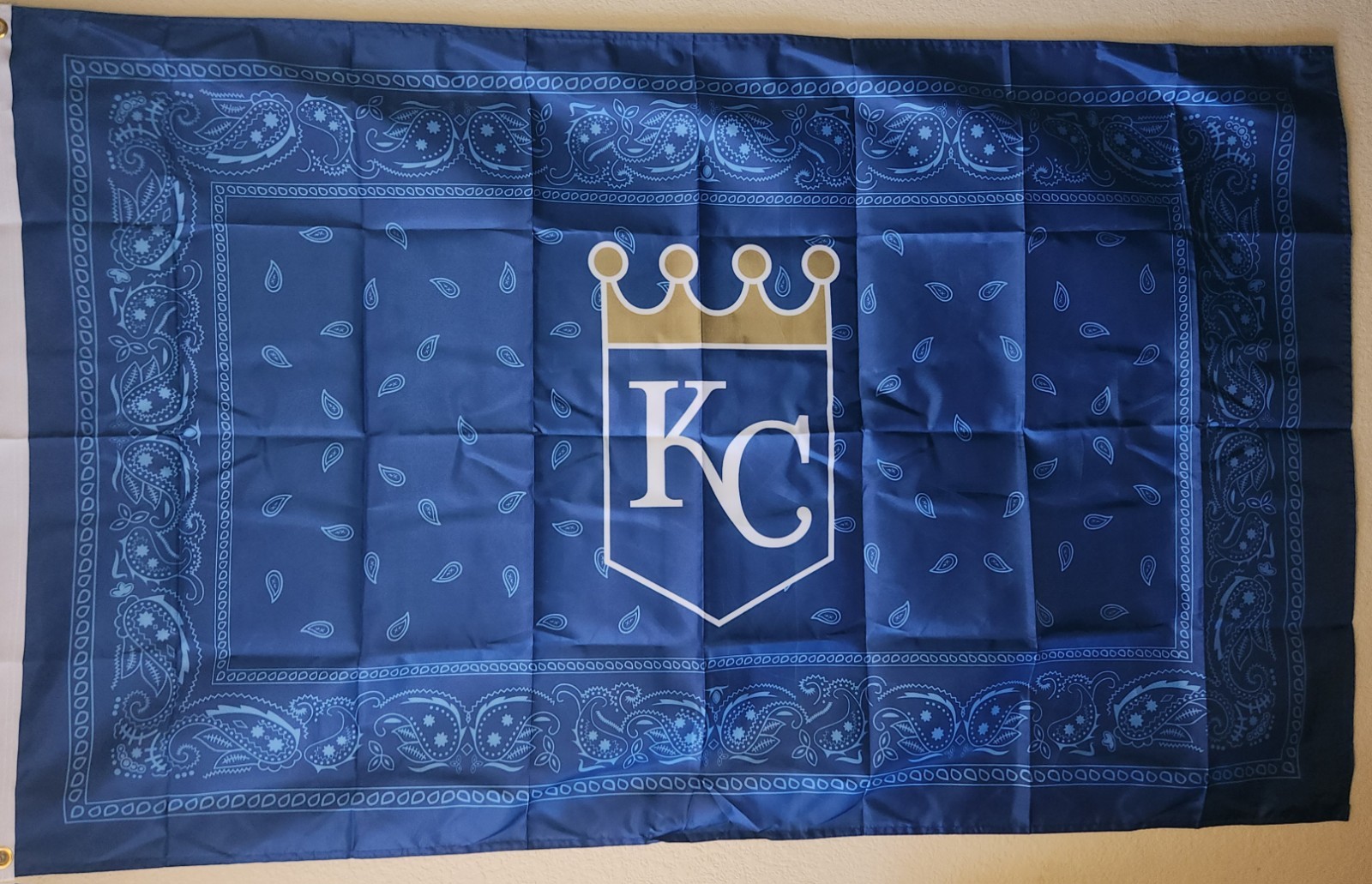 Kansas City Royals Bandana MLB Baseball Flag 3×5 Ft W/ Grommets