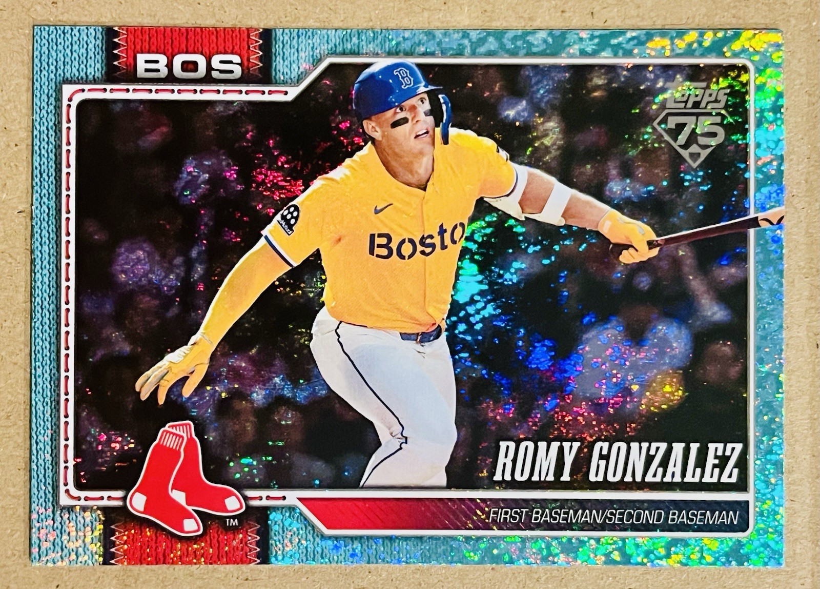 2026 Topps #294 Romy Gonzalez Aqua Holo Foil SP 1:500