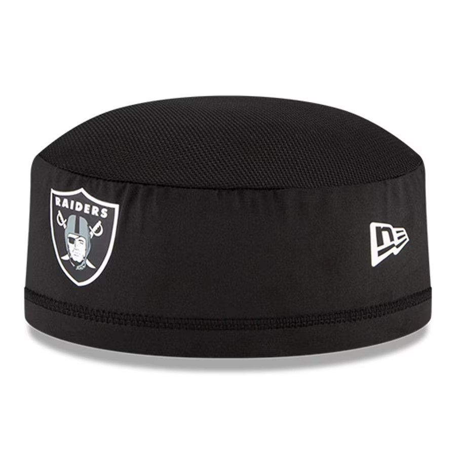 Las Vegas Raiders New Era 2025 NFL Training Camp Official Skully Skull Cap Hat