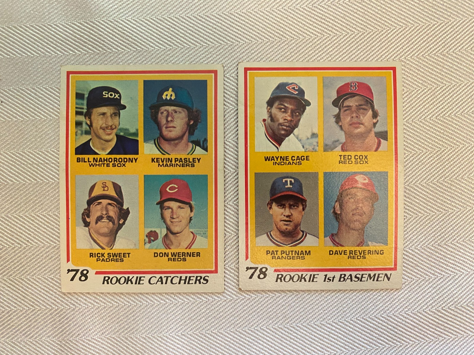 1978 Topps #701 Rookie Catchers & #704 Rookie 1st Basemen