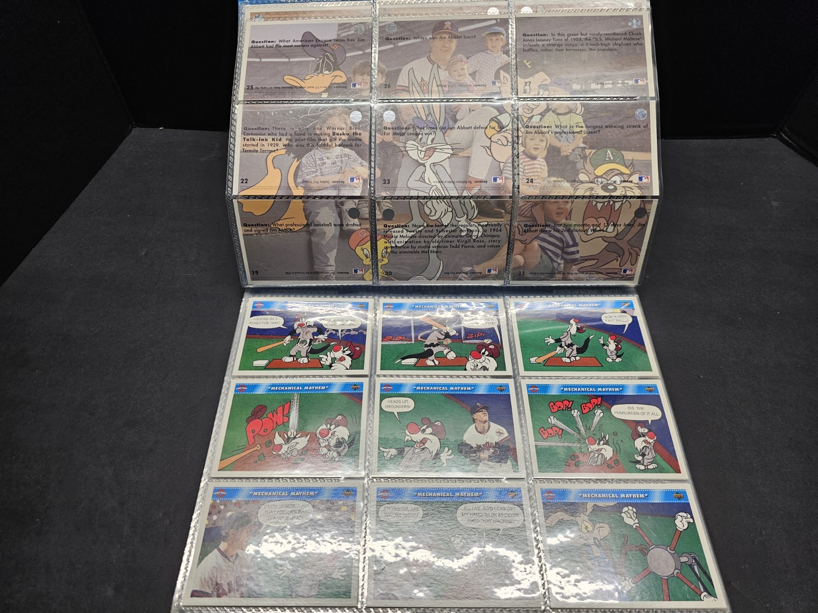 1992 Upper Deck Comic Ball 3 Card Set With Collectors Album