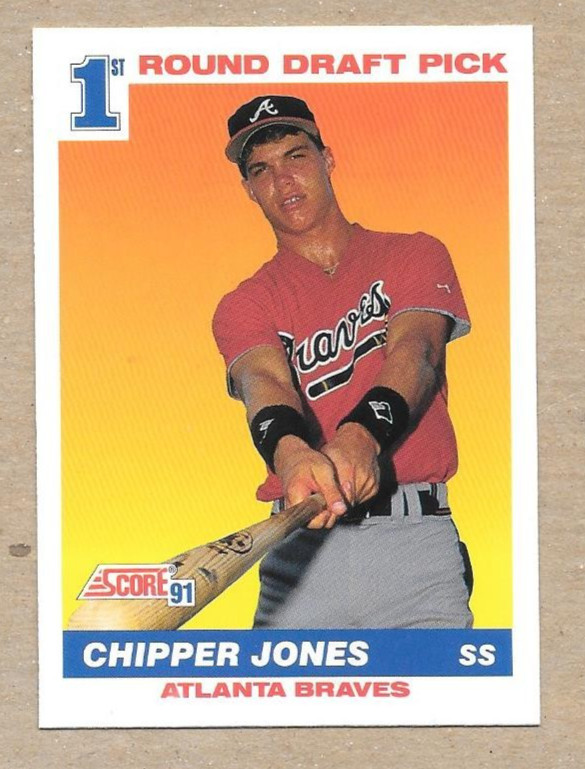 1991 Score #671 Chipper Jones HOF Rookie Card RC