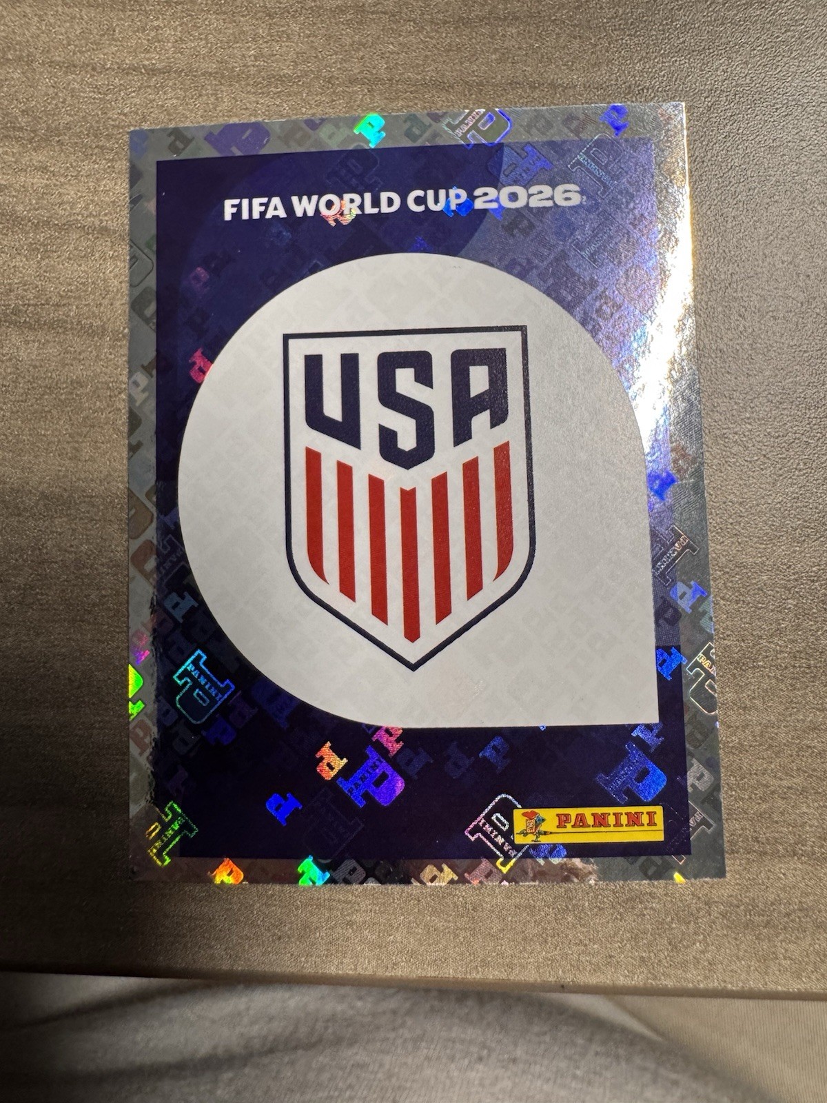 2026 FIFA World Cup Panini Sticker USA Team Logo Foil USA 1