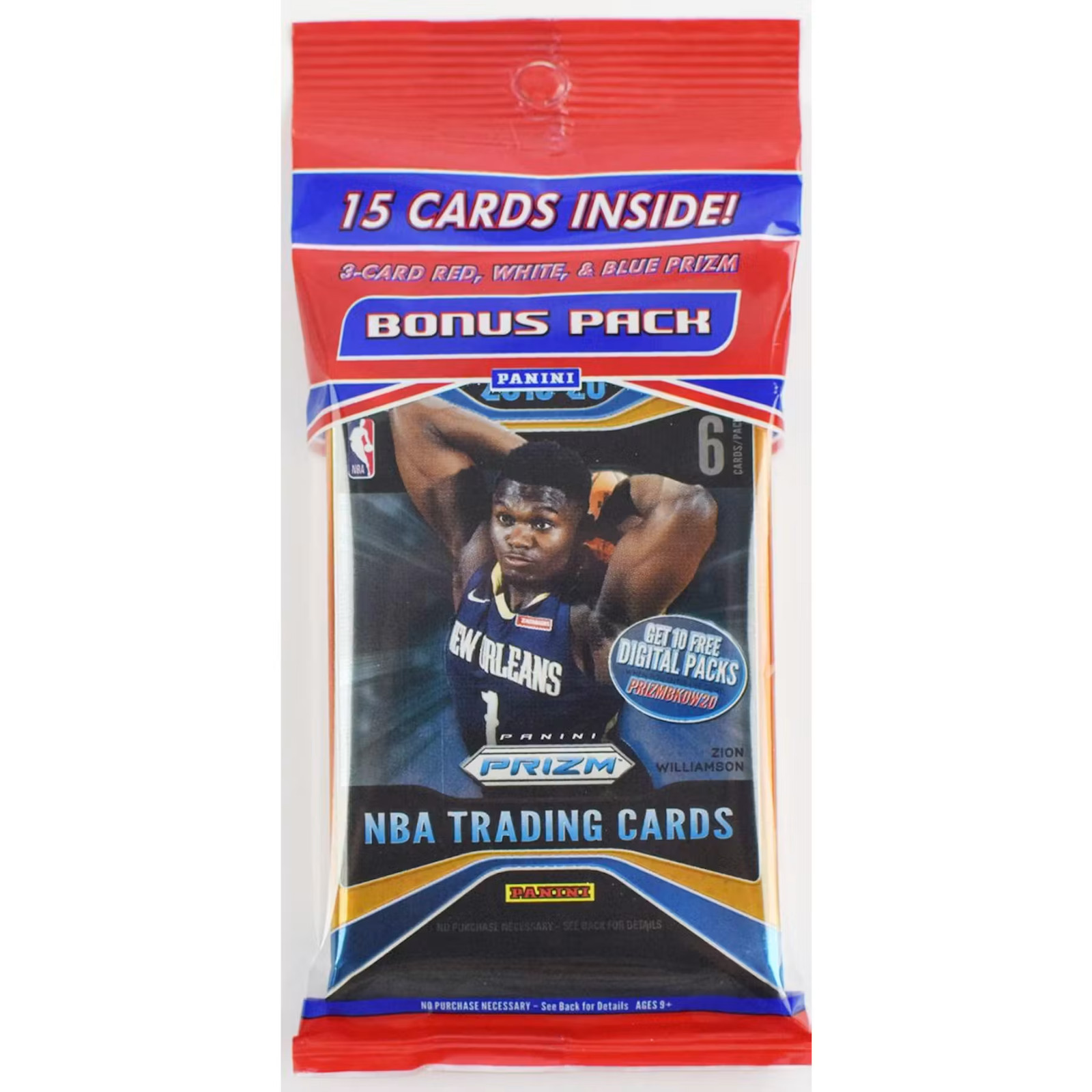 (1x PACK) 2019/2020 Prizm Basketball Cello PACK
