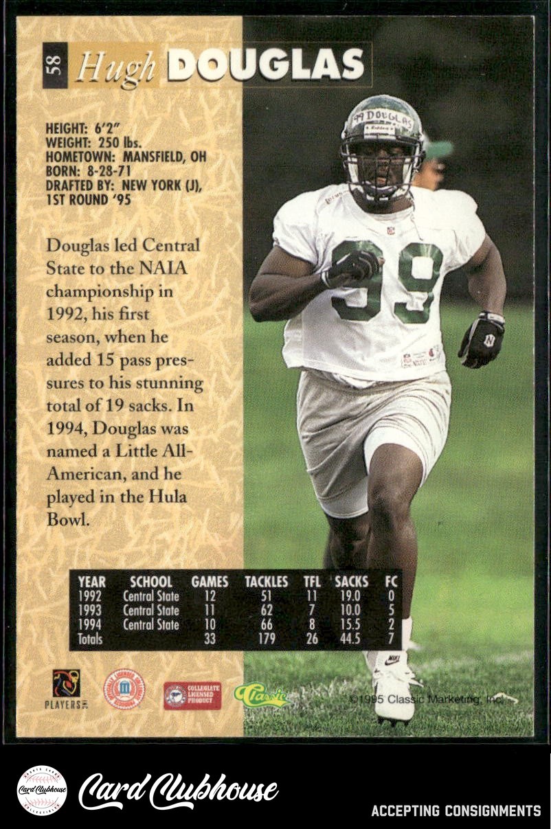 1995 Classic Five Sport Printer’s Proofs #58 Hugh Douglas /795