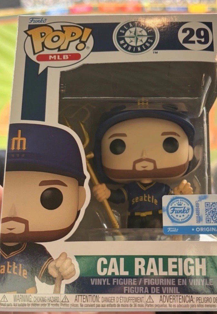 Cal Raleigh Funko Pop! Seattle Mariners #29 Big Dumper 6/29 Sga Free Shipping