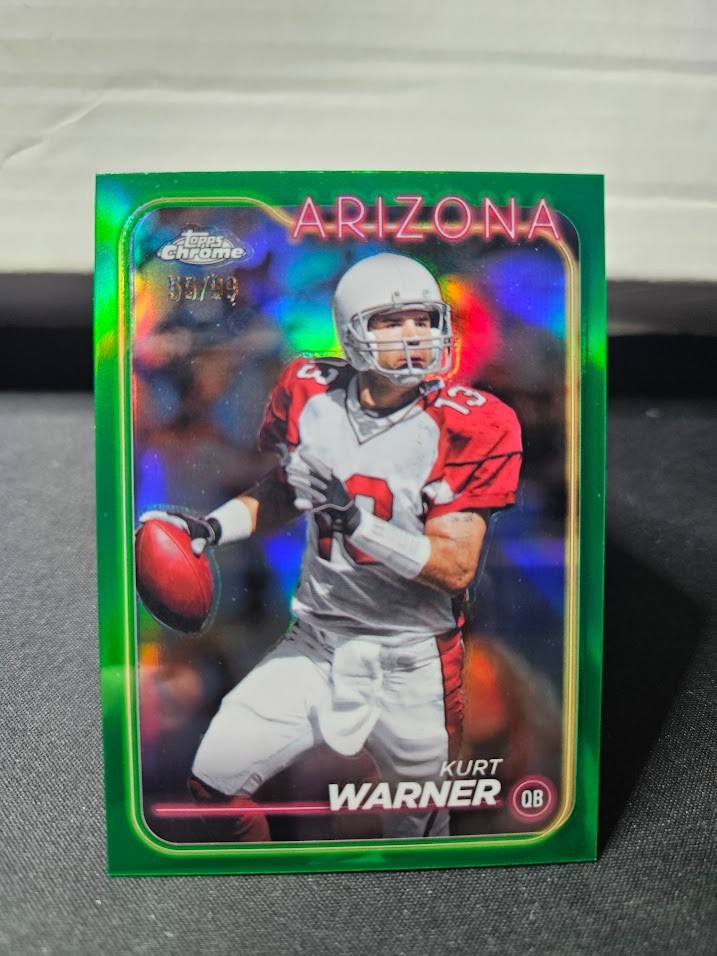 2024 Topps Chrome – Kurt Warner #1 Green Refractor /99