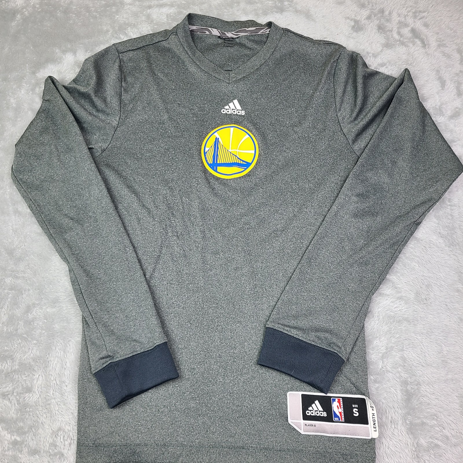 Adidas Ultimate Tee Long Sleeve Shirt Small Climalite Golden State Warriors