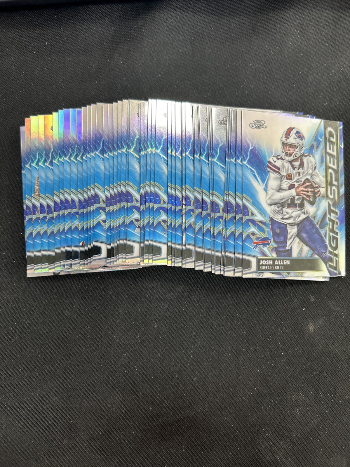 2025 Topps Chrome Cosmic Football Light Speed PICK YOUR CARD BUILD YOUR SET