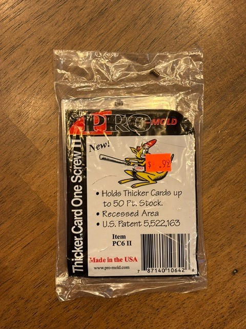 1 New Pro Mold PC6 II Thicker Card One Screw II Recessed Area NOS