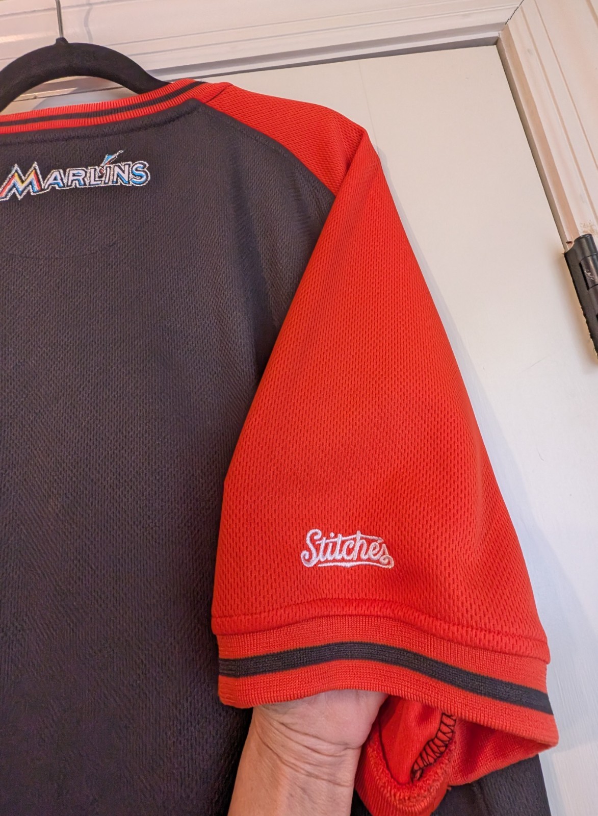 Authentic Miami Marlins Stitches MLB Baseball Jersey XL Stitched Lettering