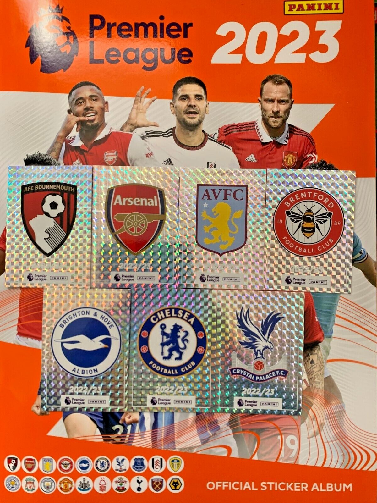 PANINI PREMIER LEAGUE 2023 STICKER – #1 – #225 Bournemouth – C Palace 2022/23