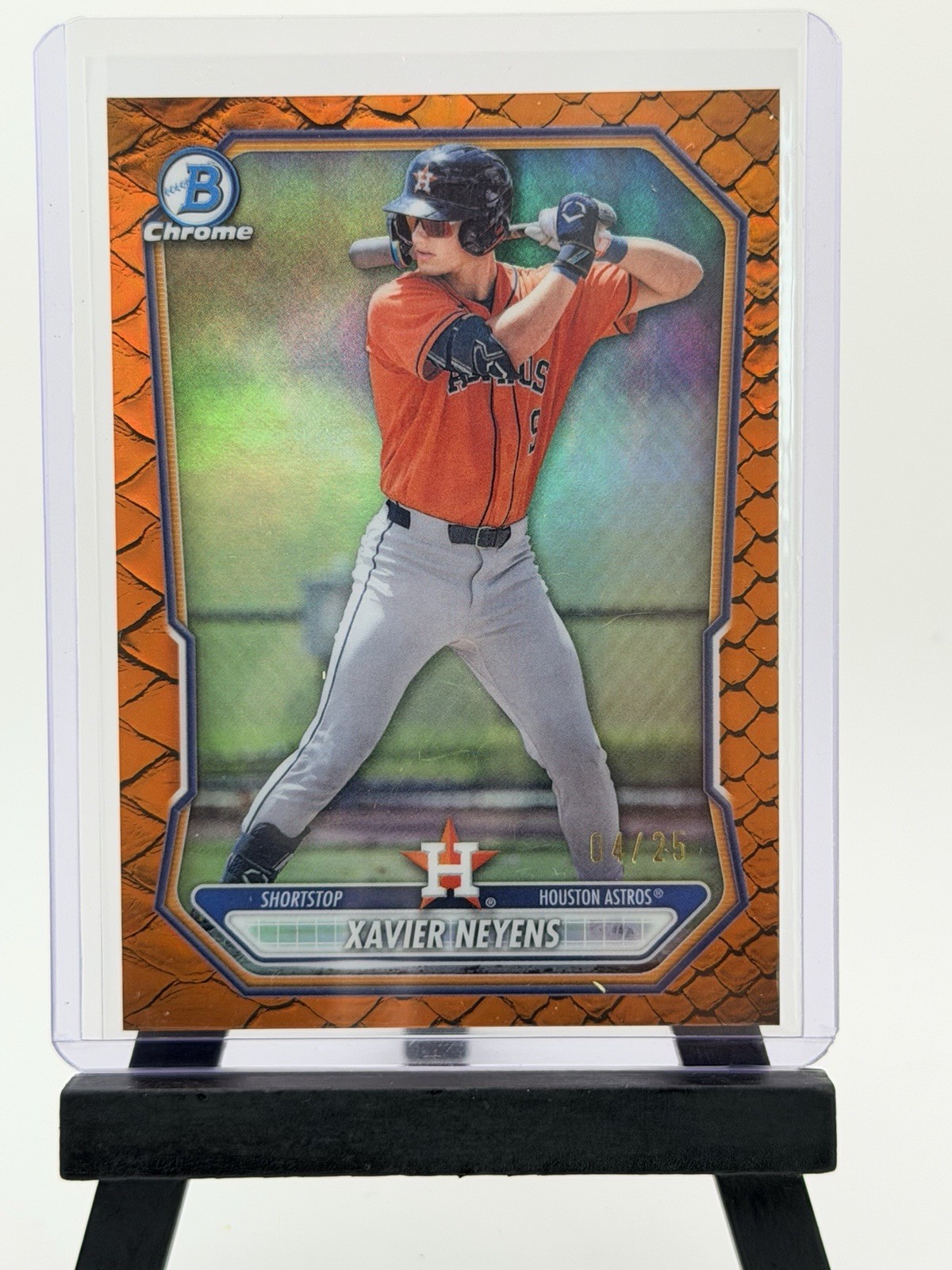 2025 Bowman Draft Chrome Xavier Neyens Orange Refractor /25 #BDC-2 Astros