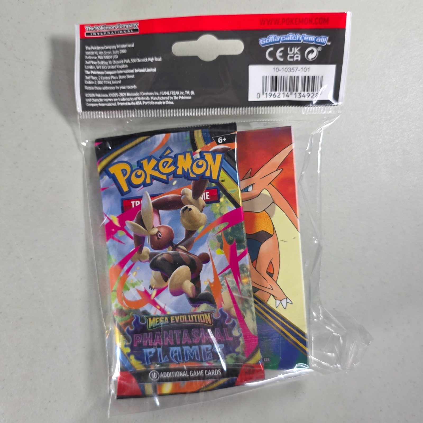Pokemon Mini Portfolio 1 Mega Evolution Phantasmal Flames Booster Pack Q1 2026