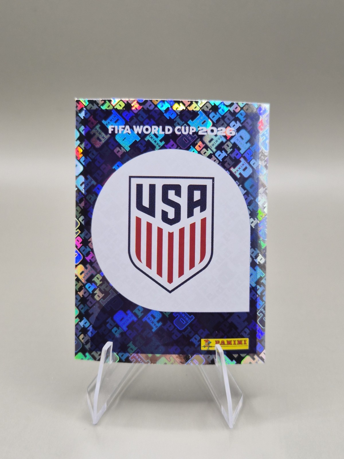 Panini FIFA World Cup 2026 Soccer Sports Sticker Hologram USA Crest USA 1