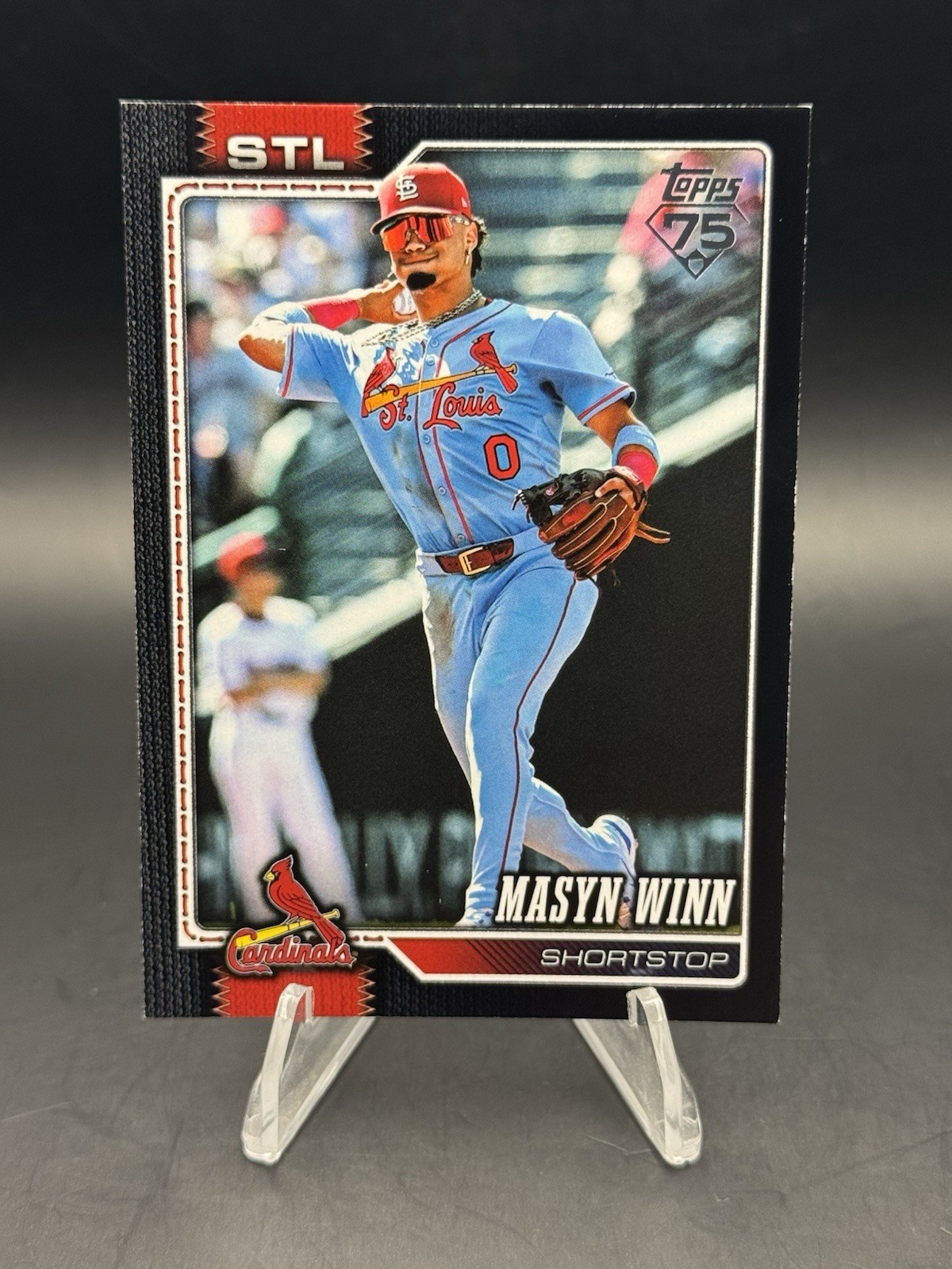 2026 Topps Series 2 Masyn Winn Black Parallel /75 #526 St Louis Cardinals