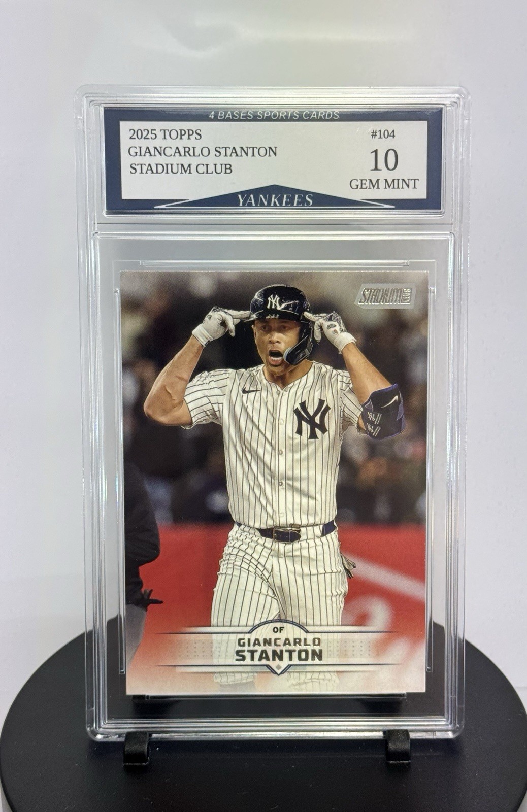 2025 Topps Stadium Club Giancarlo Stanton New York Yankees Card #104 Gem Mint 10