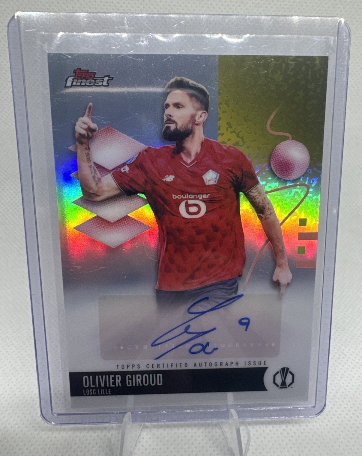 2025-26 Topps Finest UEFA Olivier Giroud Auto Refractor LOSC Lille