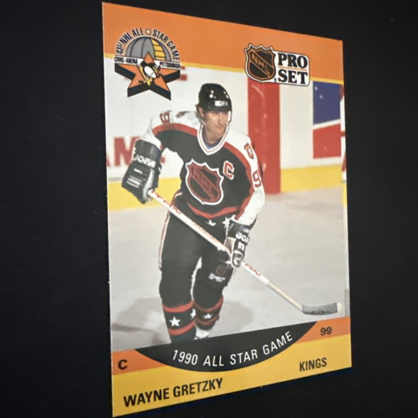 1990-91 Pro Set – Wayne Gretzky #340 – RARE!Printing Error Card (serious buyer)