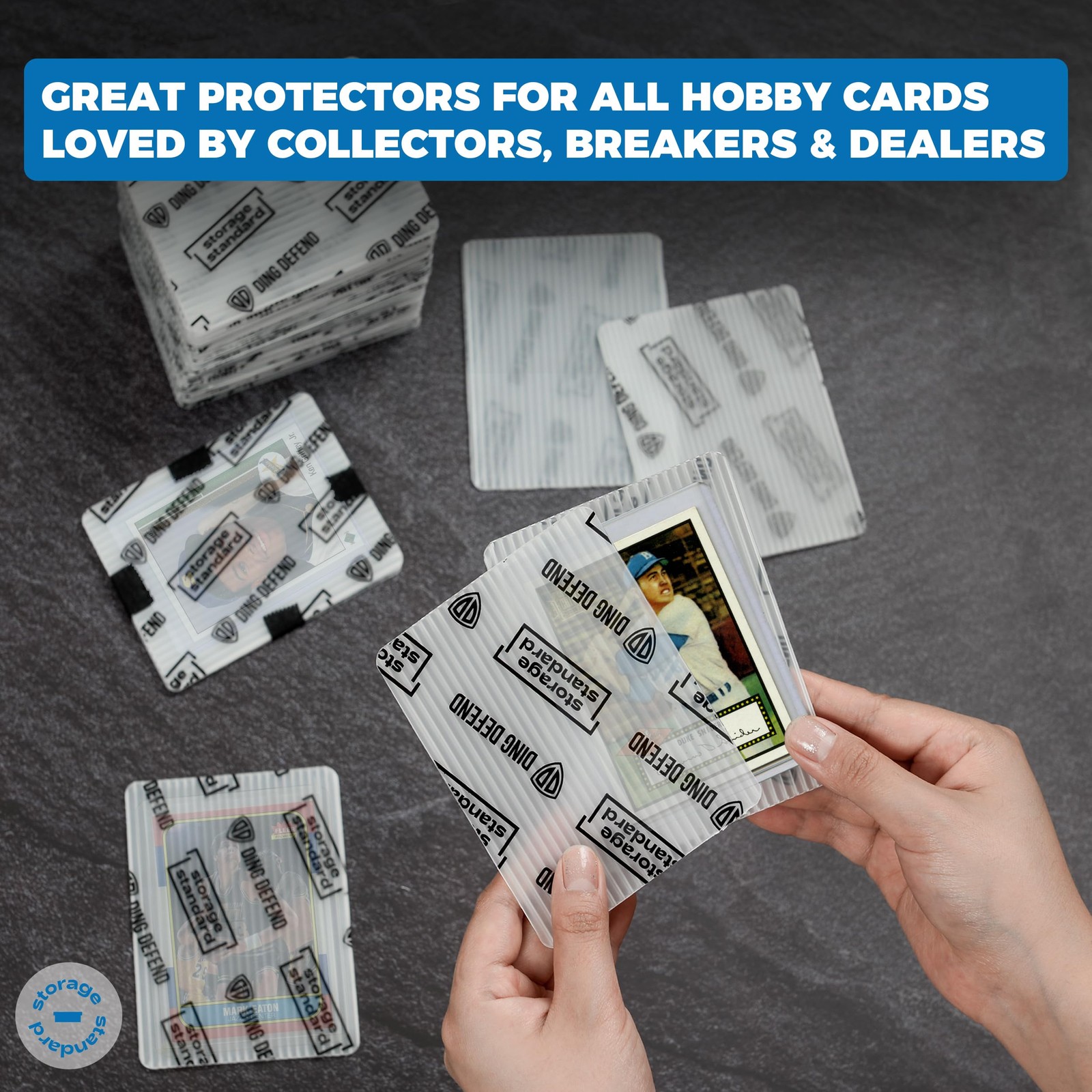 Trading Card Shipping Protectors Plastic Inserts 110 Pack 3.5” x 4.5”