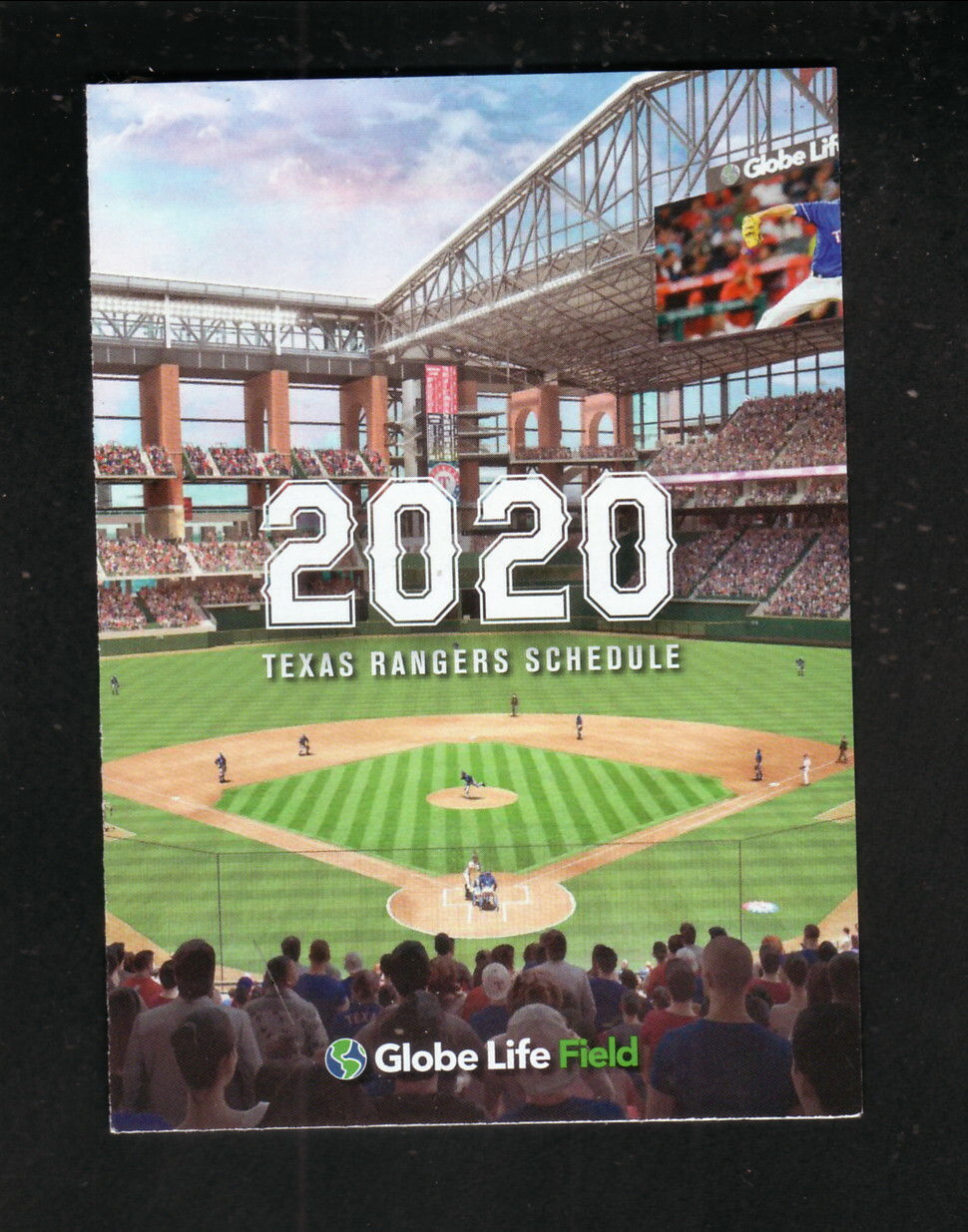 Texas Rangers–Globe Life Field–2020 Pocket Schedule–UMB Bank