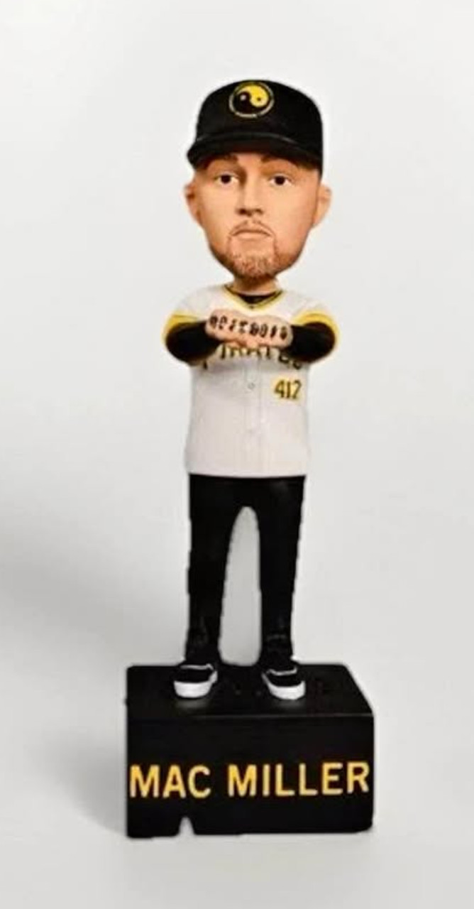 MINT – Mac Miller Bobblehead Pirates Stadium Collectable, New UNOPENED BOX