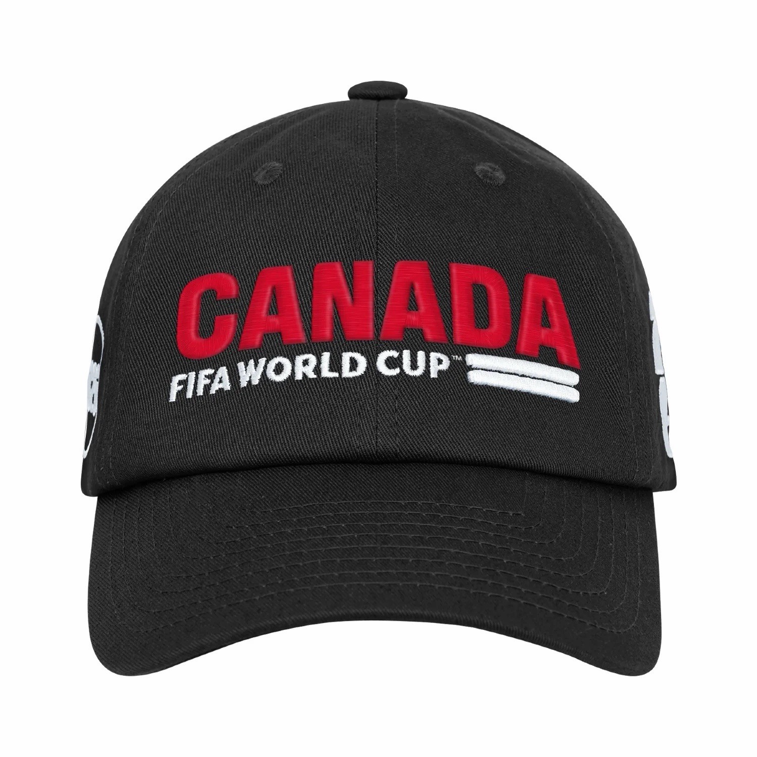 Outerstuff Canada FIFA World Cup 2026 Men’s Cap Black Red White Official
