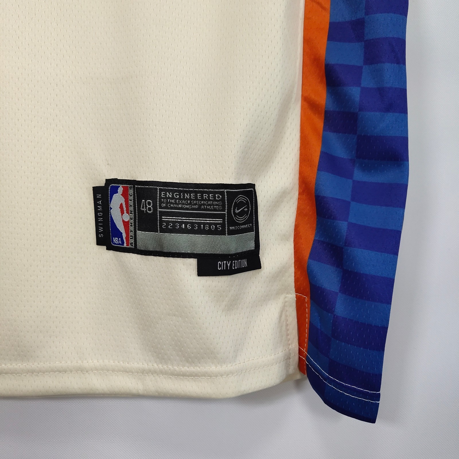(FINAL version)Jalen Brunson #11 stitched lettering beige jersey