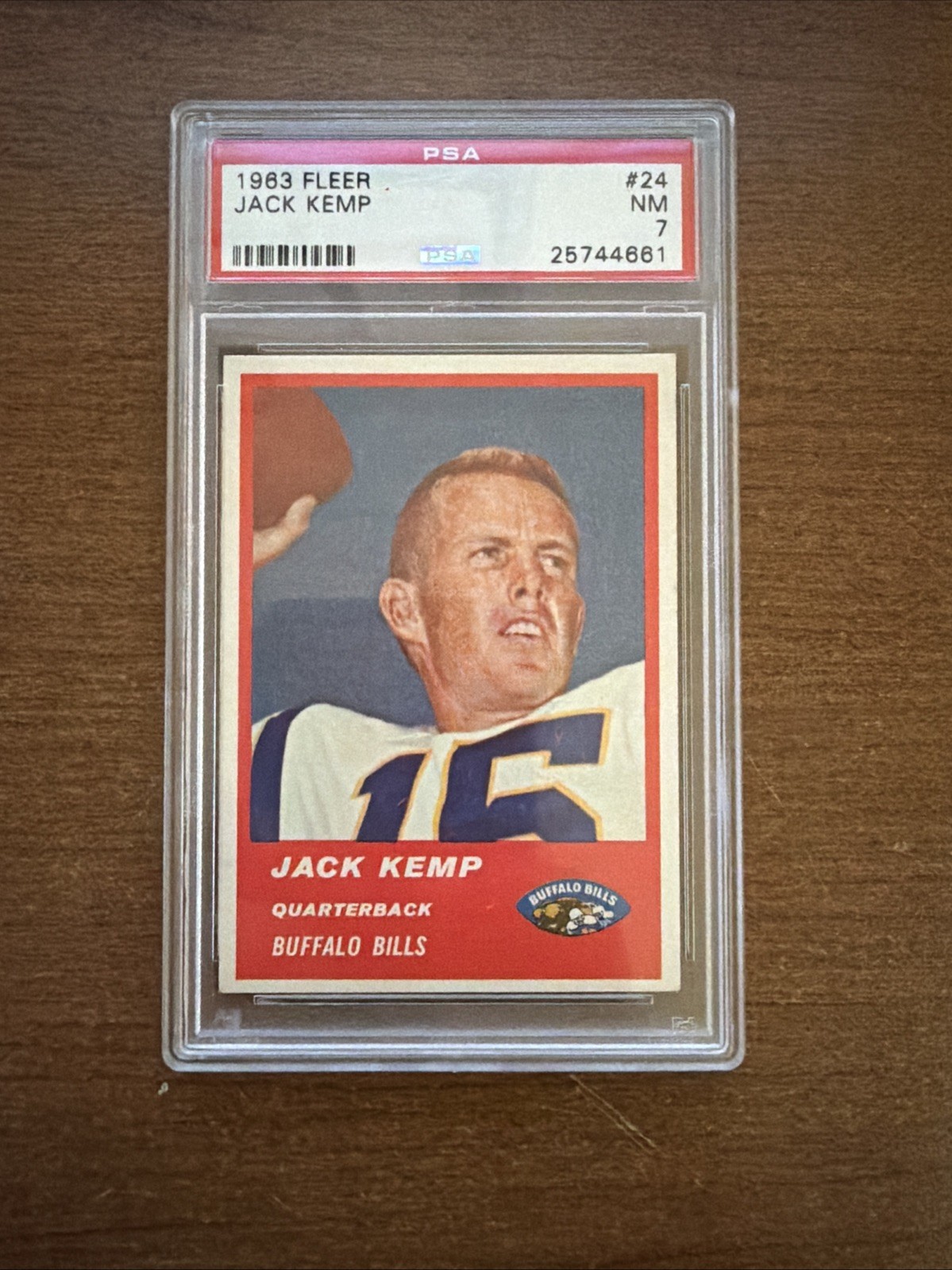 1963 Jack Kemp Buffalo Bills #24 PSA 7
