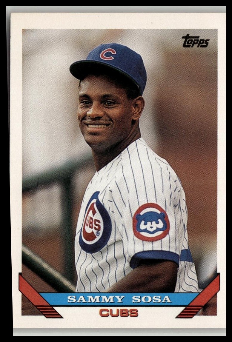 Sammy Sosa #156 MLB 1993 Topps Cubs Birthday Error