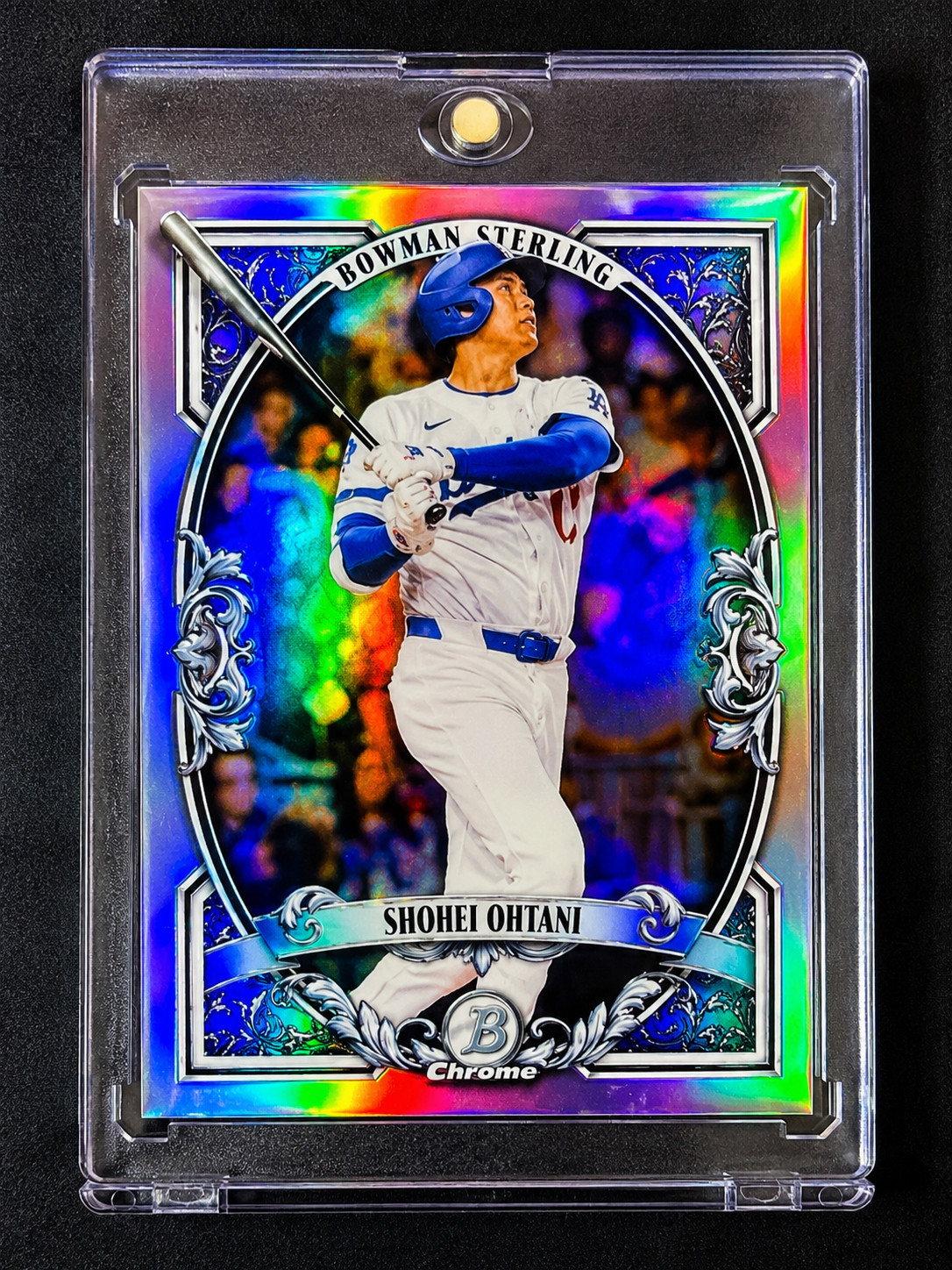 SHOHEI OHTANI STERLING SILVER REFRACTOR SP Insert Holo Rare Topps Chrome Dodgers