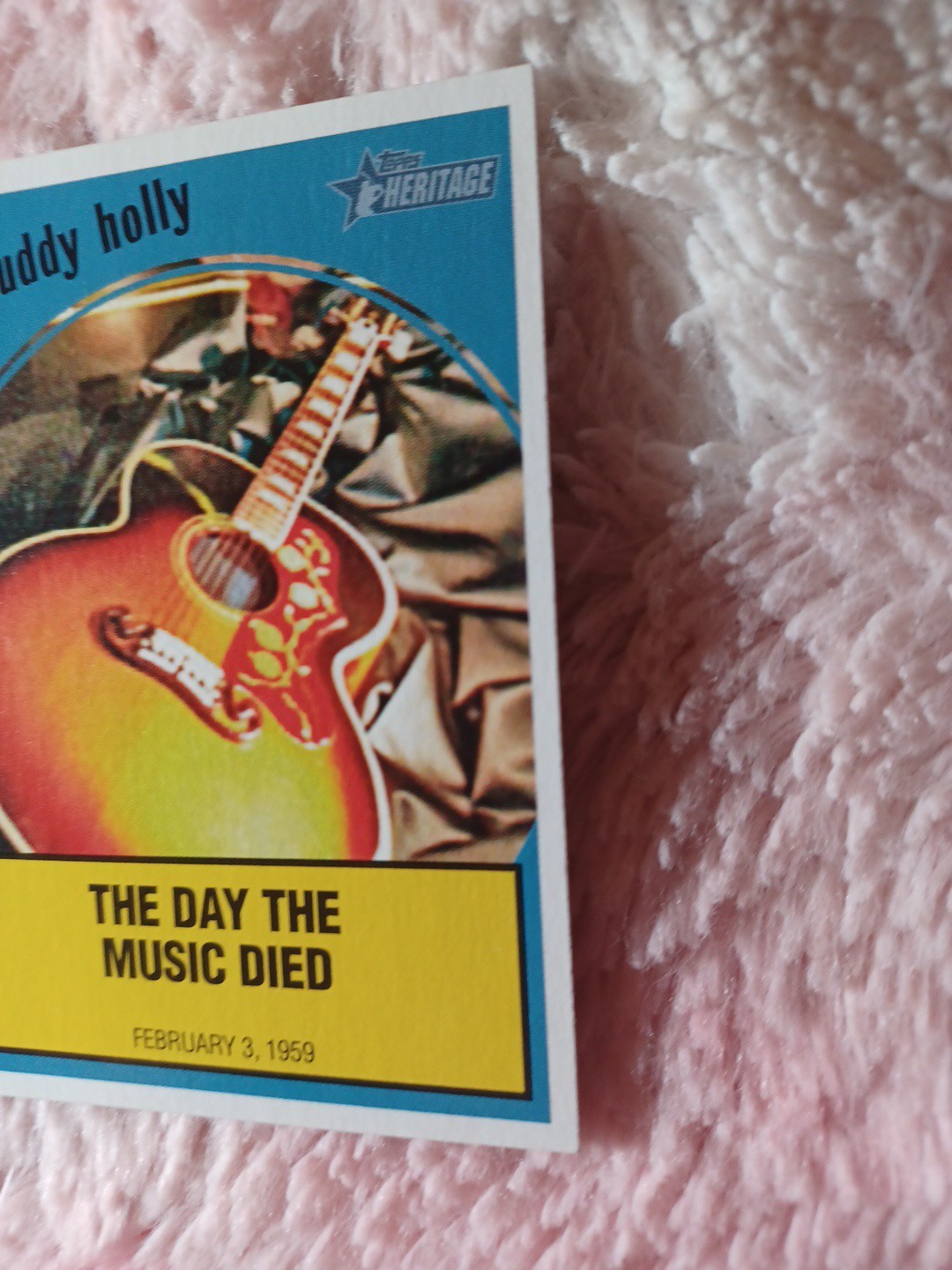 2008 Topps Heritage News Flashback #NF-2 The Day The Music Died Buddy Holly Card