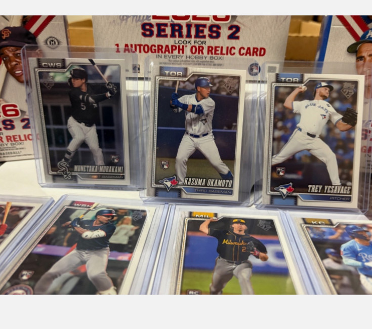 2026 Topps Series 2 Baseball Base Set #351-700 key rookies in top loads
