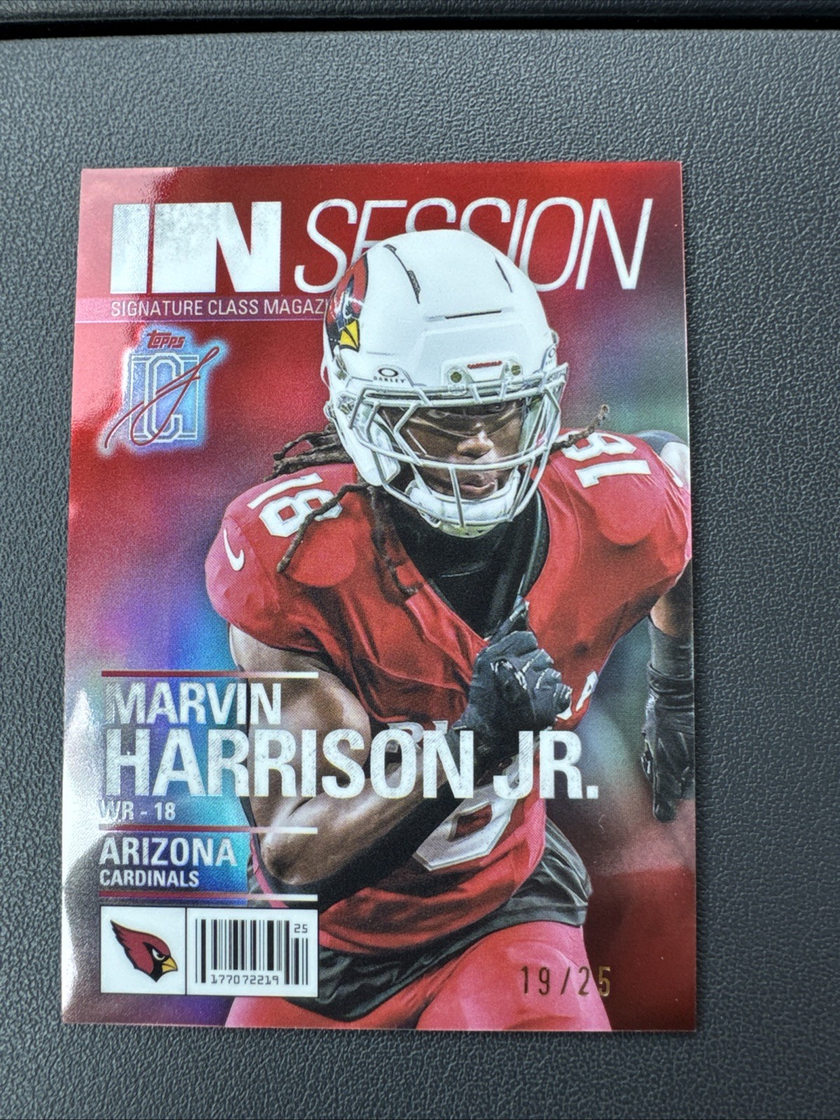 2025 Topps Signature Class Marvin Harrison Jr. In Session /25 IS-1 Color Match