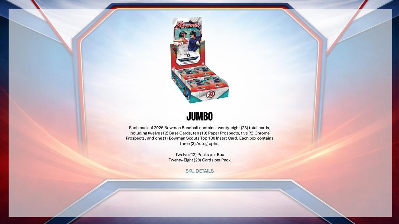 2026 Bowman Baseball Mega Box