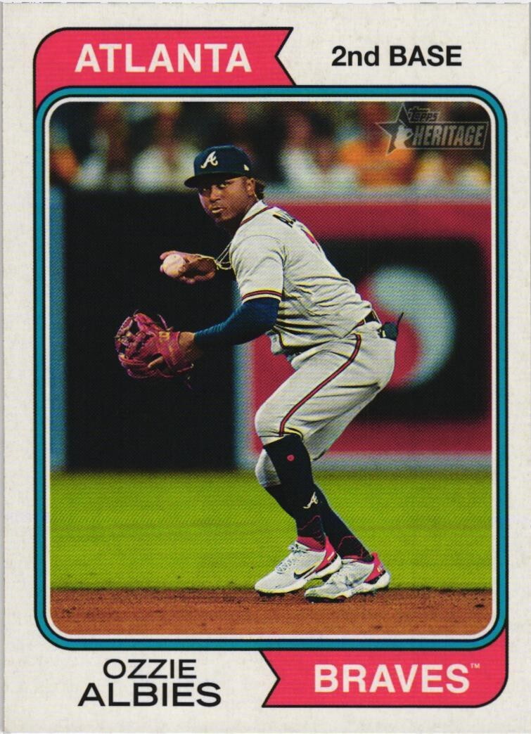 2023 Topps Heritage #25 Ozzie Albies Atlanta Braves
