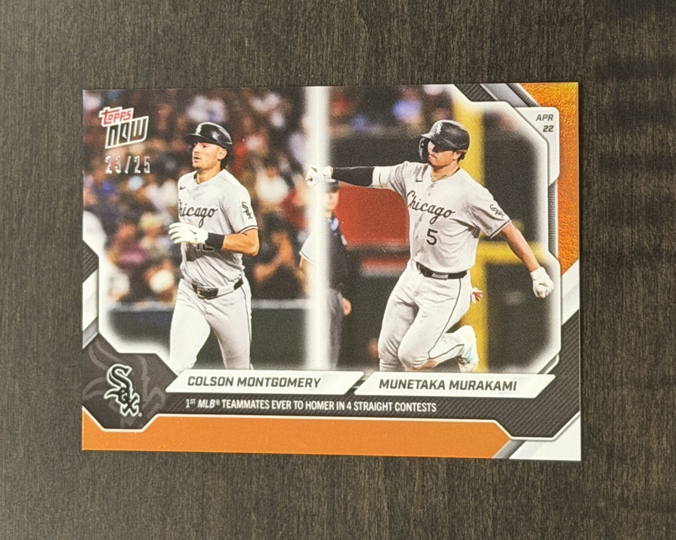 2026 Topps Now MUNETAKA MURAKAMI MONTGOMERY Rookie Card RC Orange Foil /25