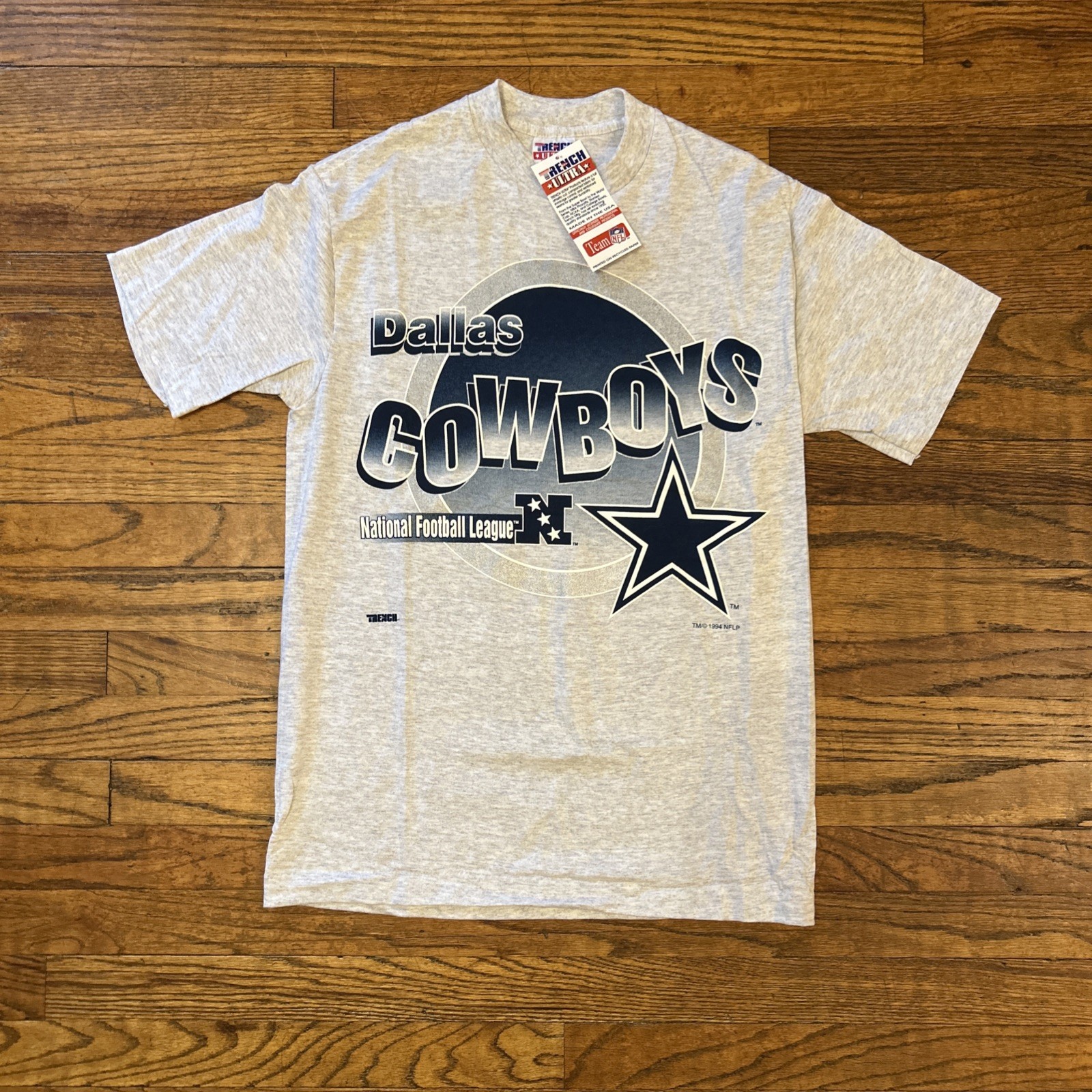 Vintage 1994 Dallas Cowboys Trench Ultra Shirtt Size Medium New With Tags USA