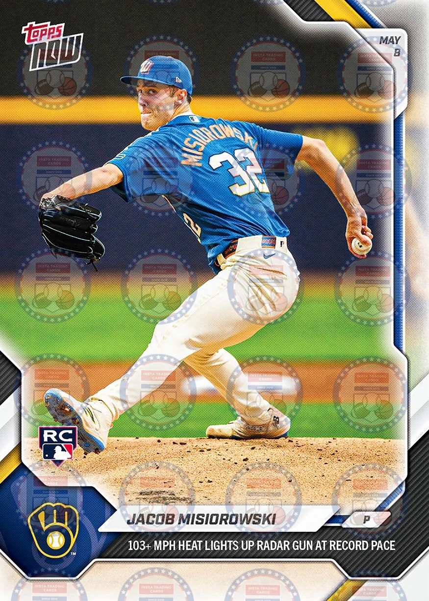 *READY TO SHIP* Jacob Misiorowski – 2026 MLB Topps NOW® – Card 178