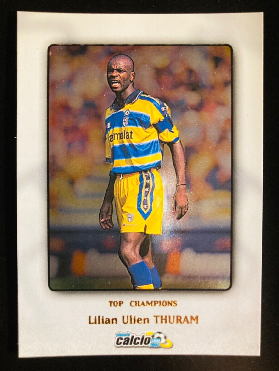 1999-00 Panini Calcio DS Top Champions #330 Lilian Thuram Parma foil card